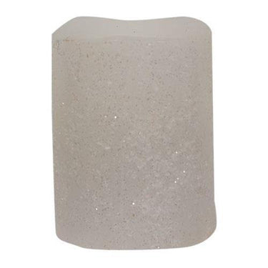 White Frosty Timer Votive, 2